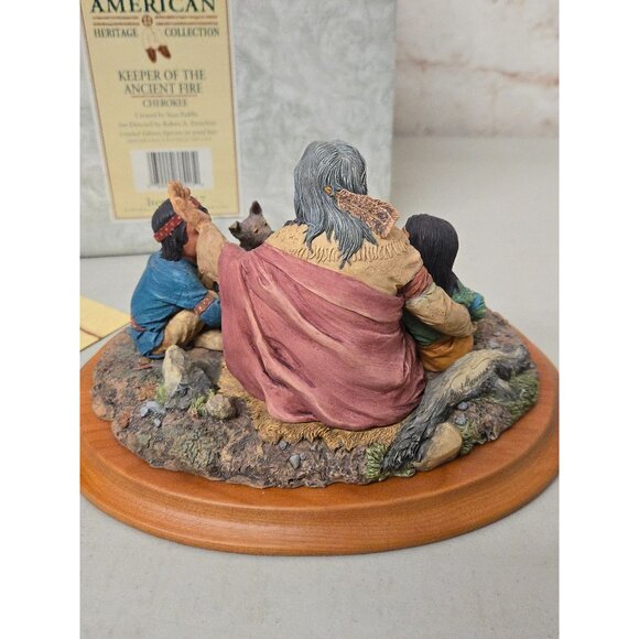 Native American Heritage Collection Keeper The Ancient Fire Cherokee Figurine - Picture 4 of 6